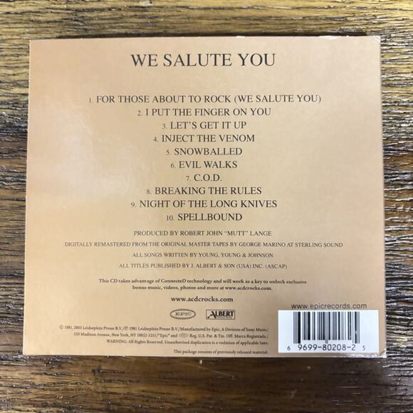 AC/DC - For Those About To Rock (Remastered CD Digipak, 2003) VG Condition. - Picture 2 of 10